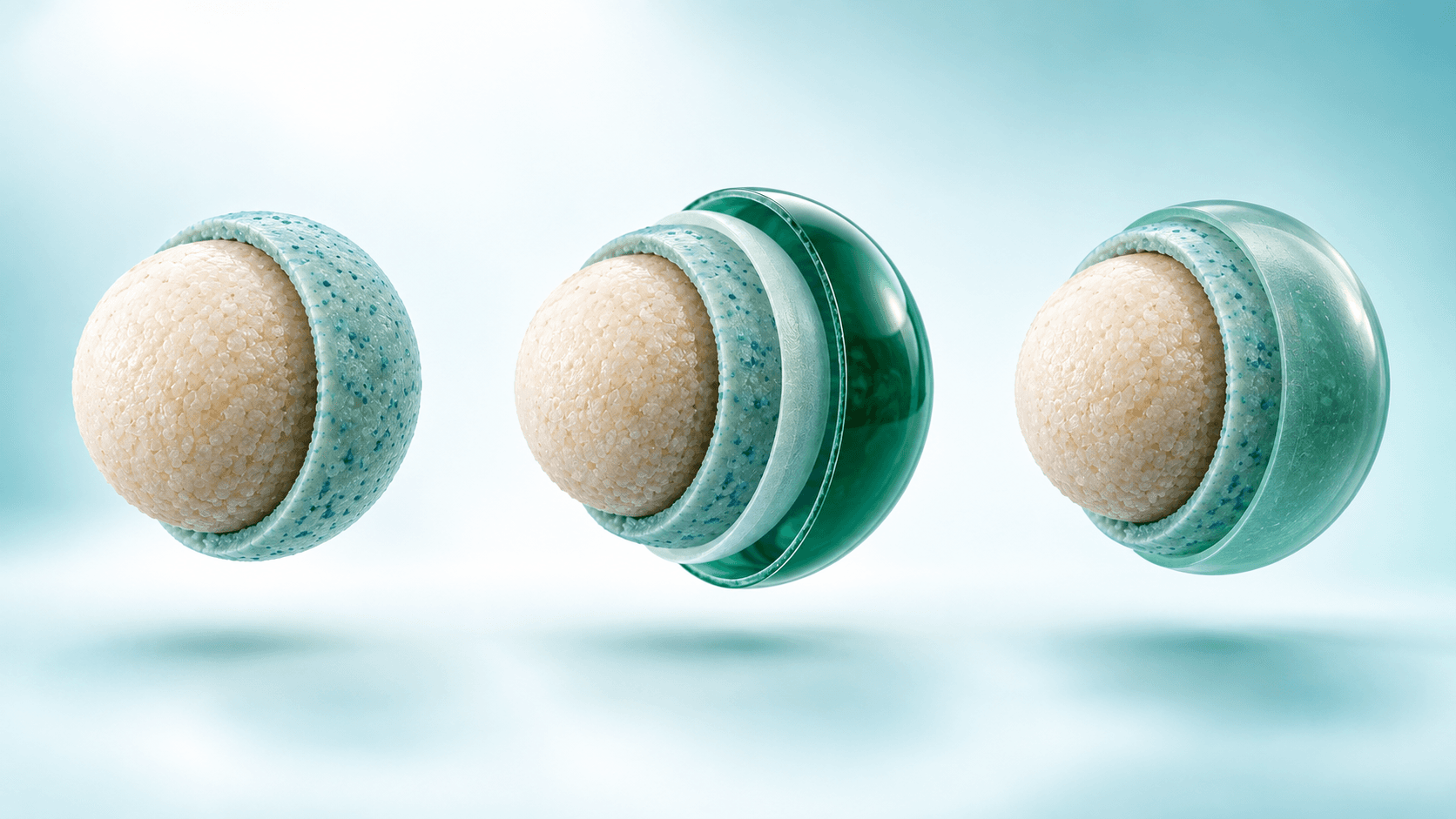 Immediate release, enteric coated and sustained release pellet comparison