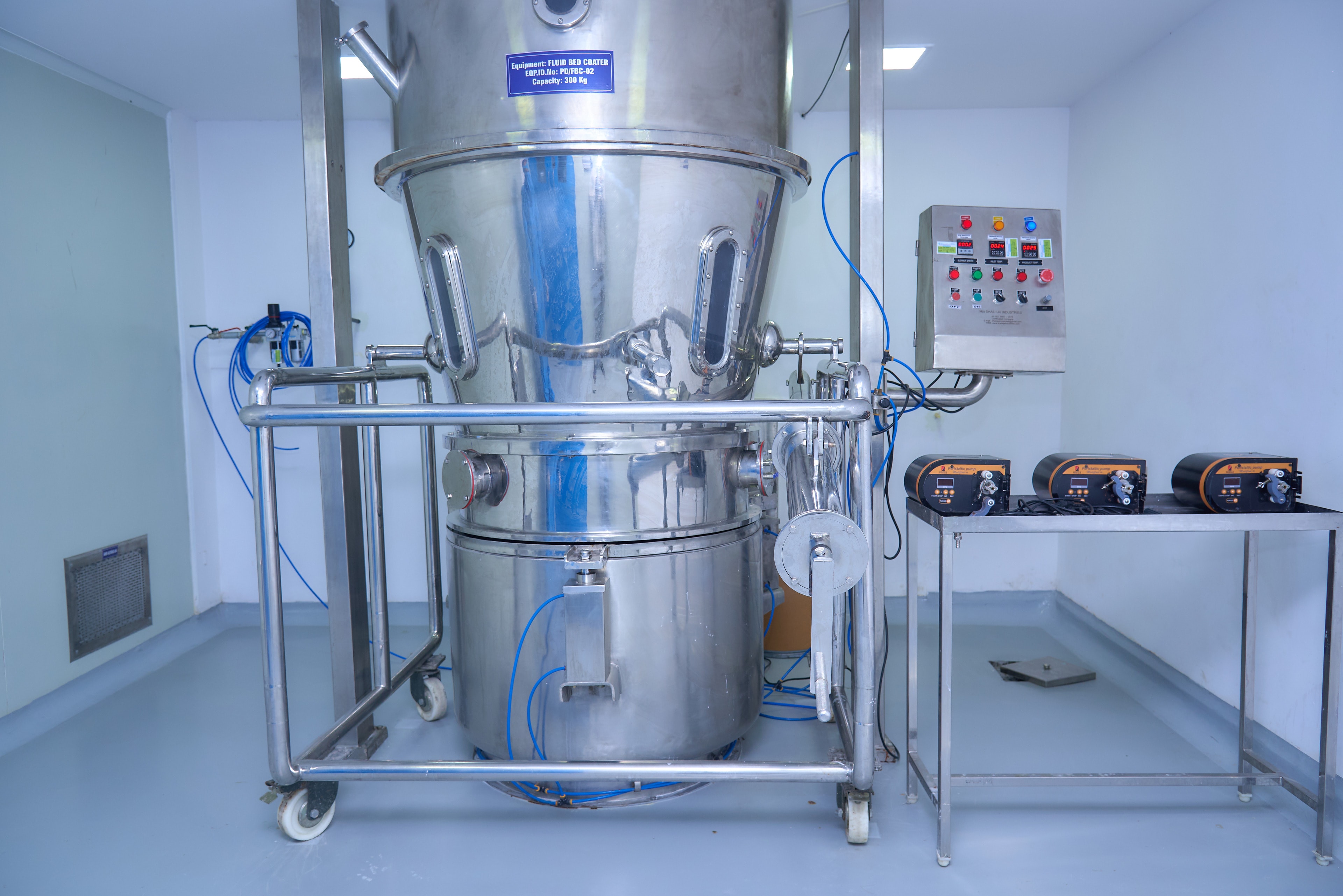 300 kg fluid bed coater, Coating suite 02