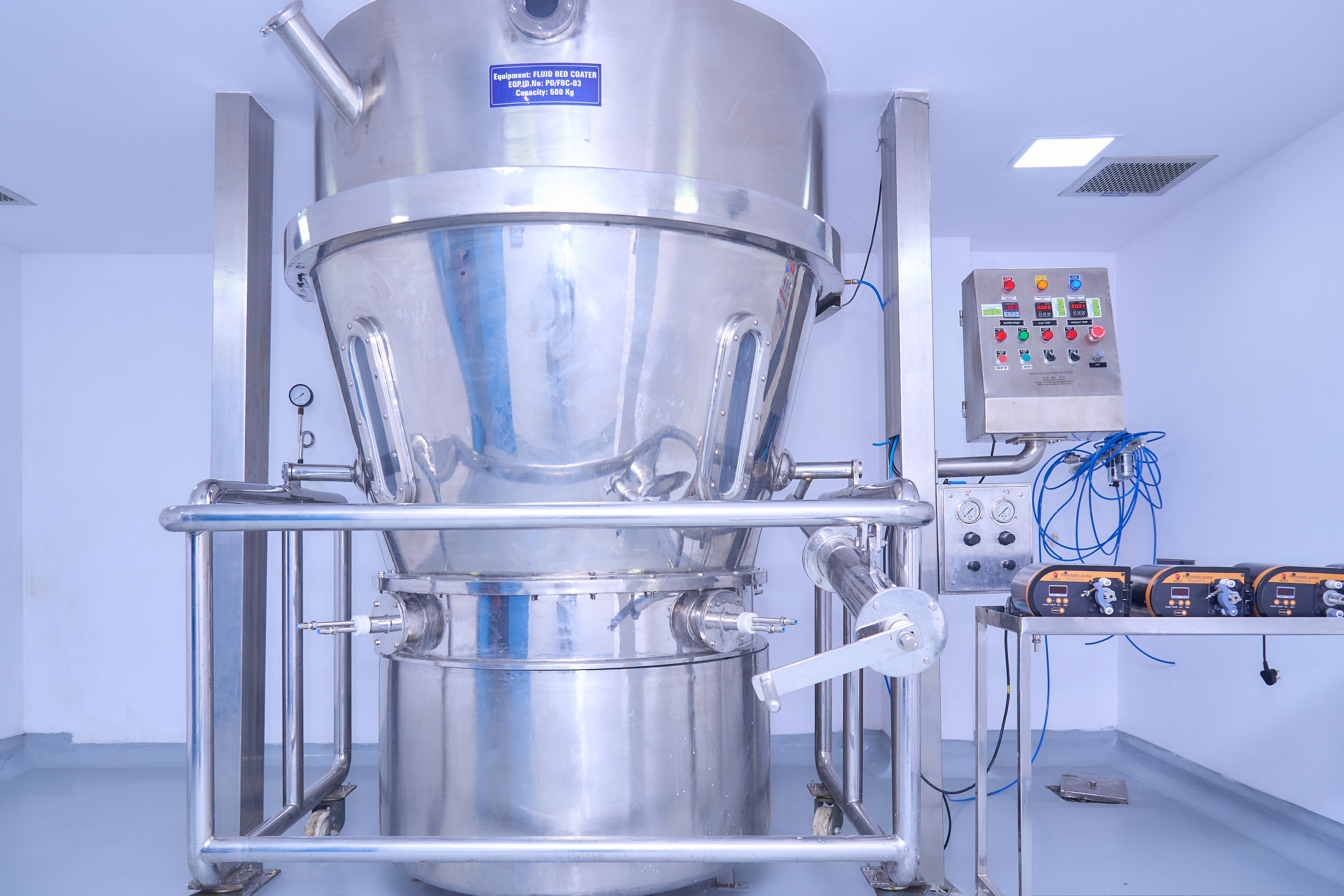 500 kg fluid bed coater, Coating suite 03